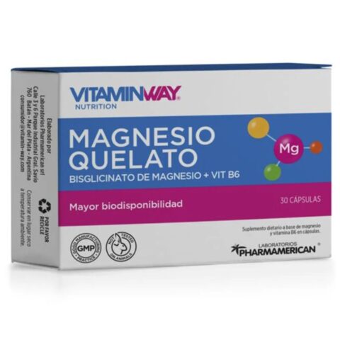 Magnesio Quelato Vitamin Way En Cápsulas 30 u