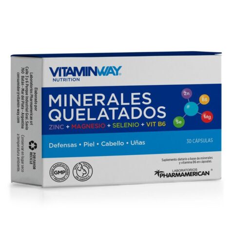 Minerales Quelatados Vitamin Way En Cápsulas 30 u