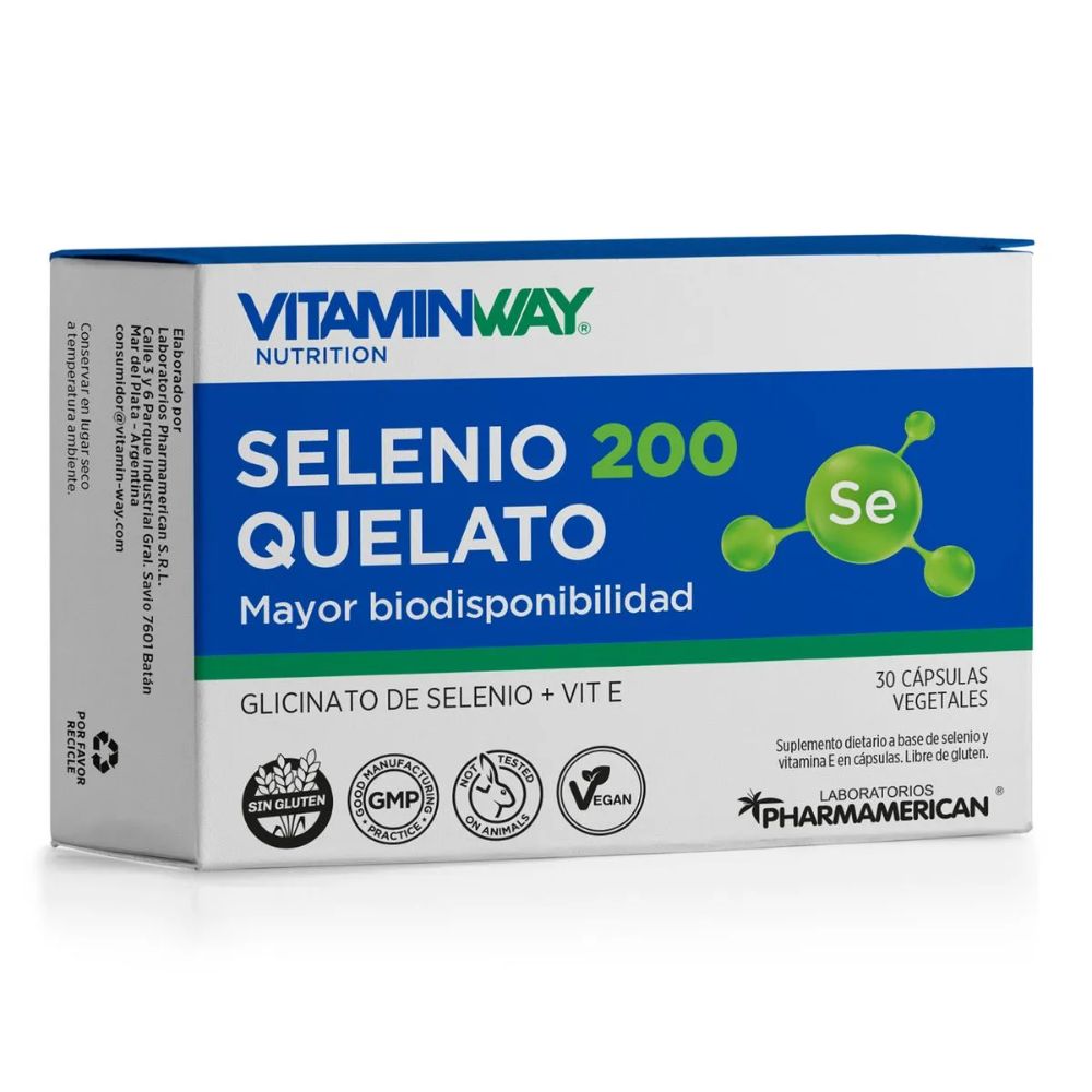 Selenio 200 Quelato Vitamin Way En Cápsulas 30 u