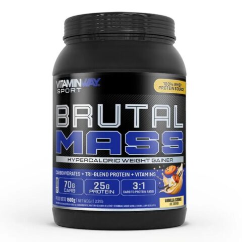 Proteína En Polvo Vitamin Way Brutal Mass Vainilla 1500 g
