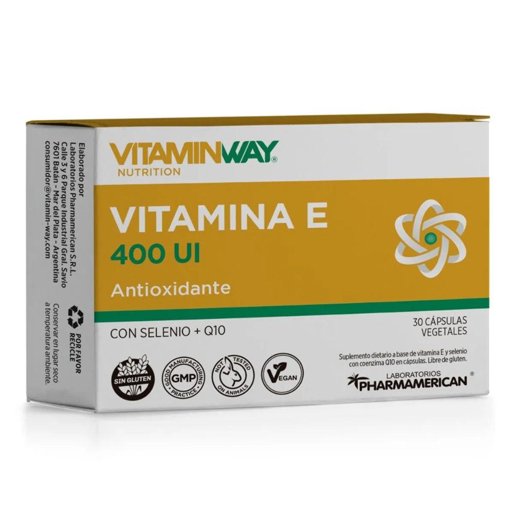 Vitamina E Vitamin Way 400 UI En Cápsulas 30 u