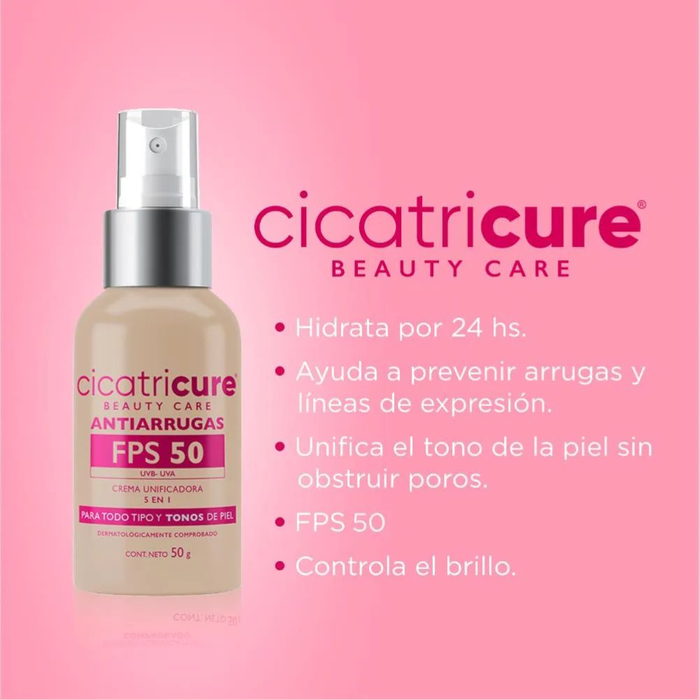 Crema Facial Cicatricure Beauty Care De Día Fps 50 50 g - Imagen 3