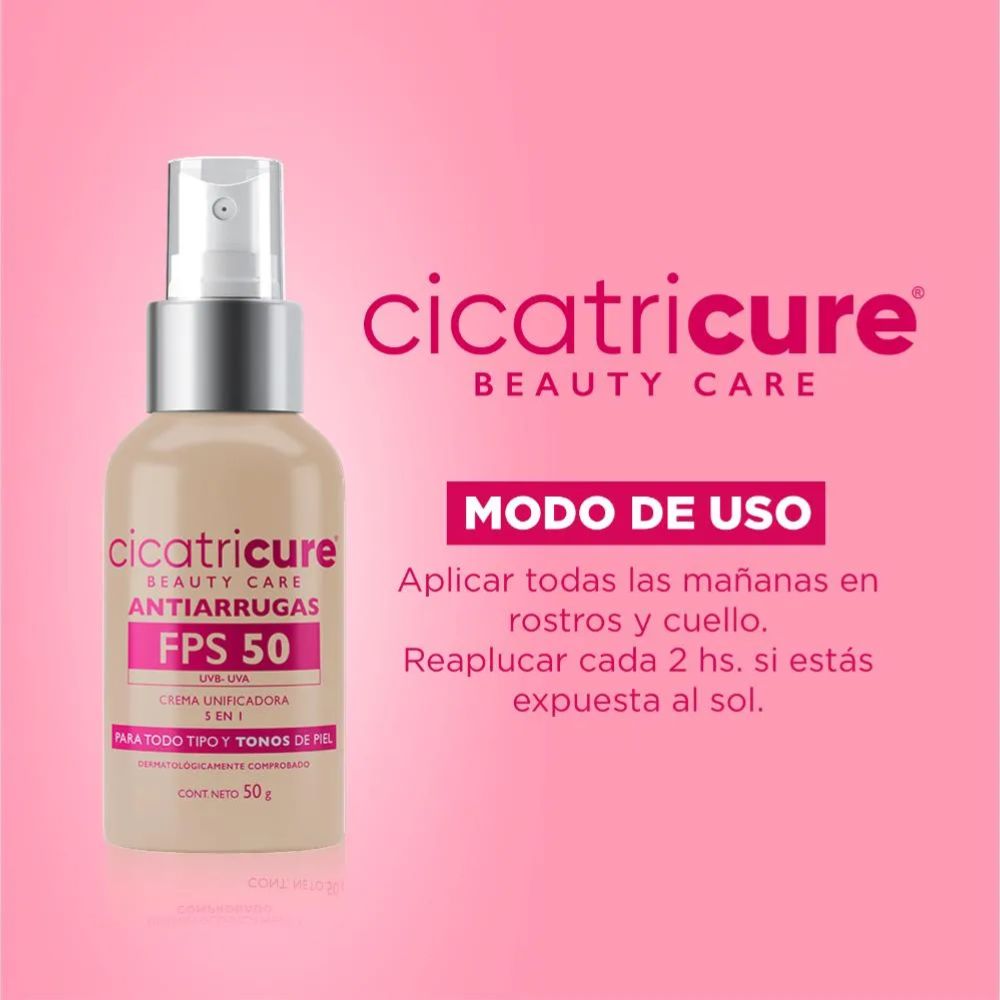Crema Facial Cicatricure Beauty Care De Día Fps 50 50 g - Imagen 4