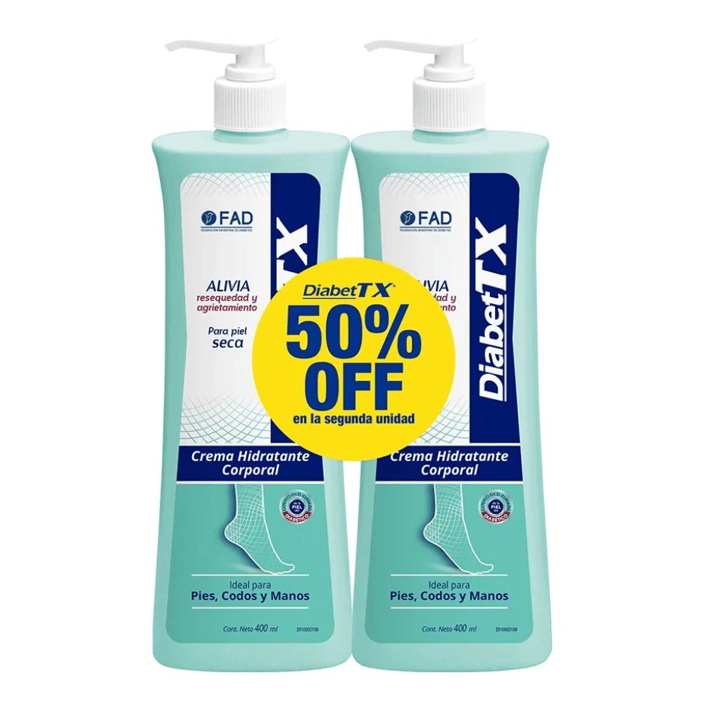 Promo Crema Corporal Goicoechea Diabet Tx 50% 2da Unidad 400 ml