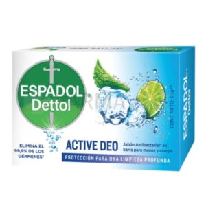 Jabón En Barra Espadol Dettol Active Deo Antibacterial 80 g