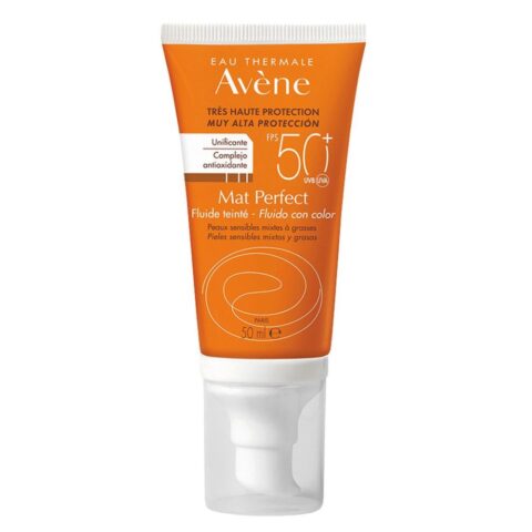 Protector Solar Avène Sol Mat Perfect Fluido Toque Seco C/Color Fps 50 50 ml