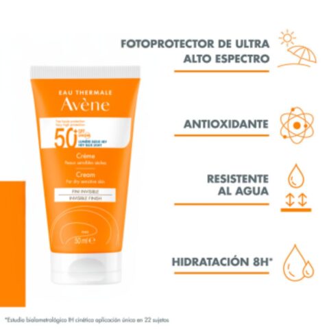 Alternative view of Protector Solar Avène Crema Pieles Sensibles Fps 50 50 ml
