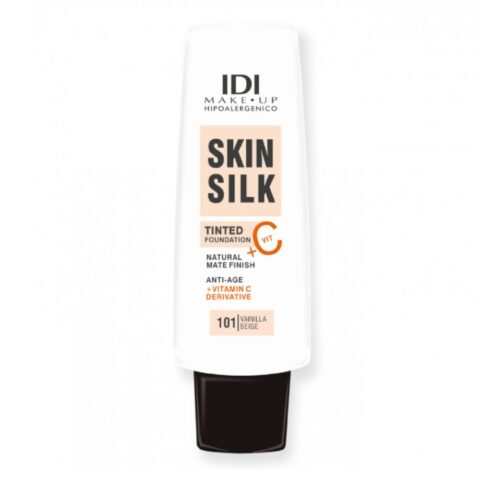Base De Maquillaje Idi Silk Skin Vit C Tono 101 Vainilla Beige