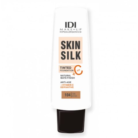 Base De Maquillaje Idi Silk Skin Vit C Tono 104 Tan Beige