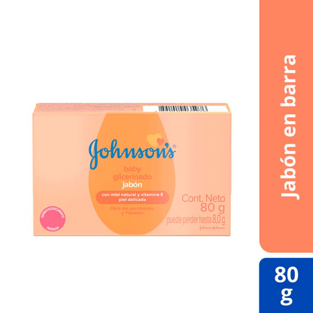 Jabón En Barra Johnson's Baby Glicerina 80 g - Imagen 2