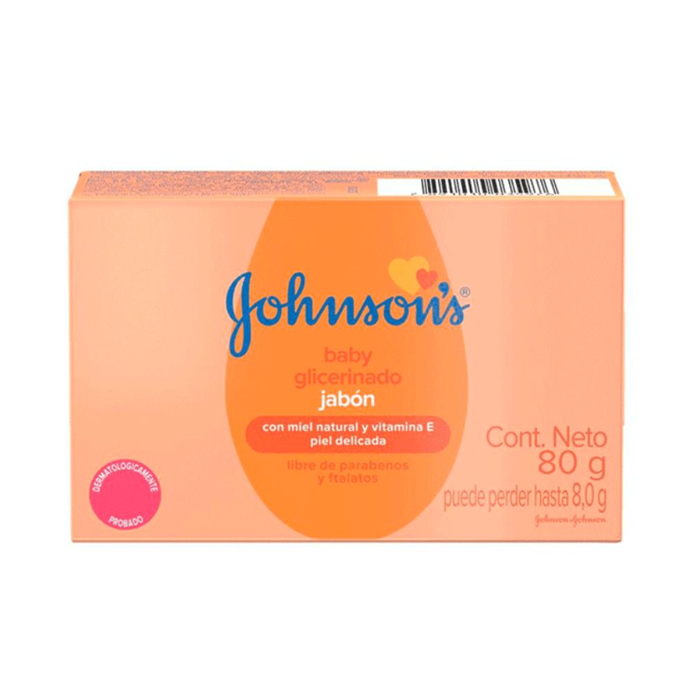 Jabón En Barra Johnson's Baby Glicerina 80 g
