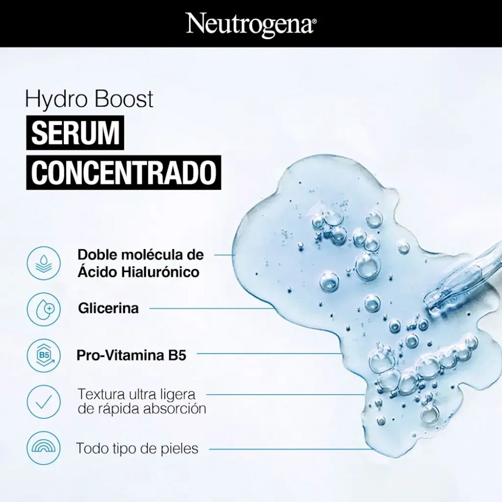 Sérum Hidratante Neutrogena Hydro Boost Concentrado 30 ml - Imagen 4