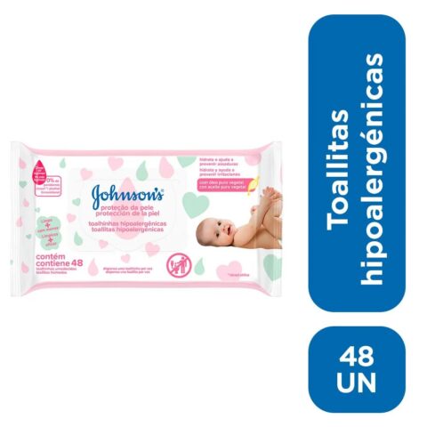 Alternative view of Tollas Húmedas Jonhson's Baby Extra Cuidado 48 u
