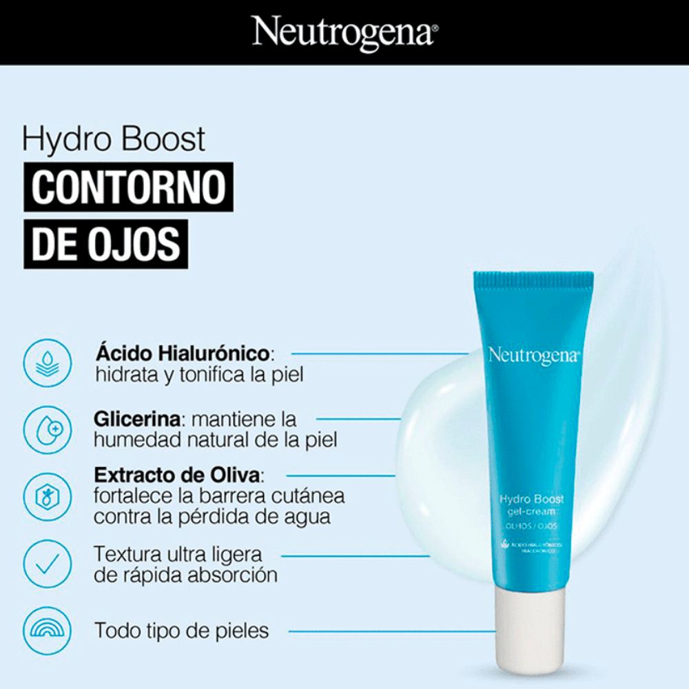 Gel Hidratante Ojos Neutrogena Hydro Boost 15 g - Imagen 5