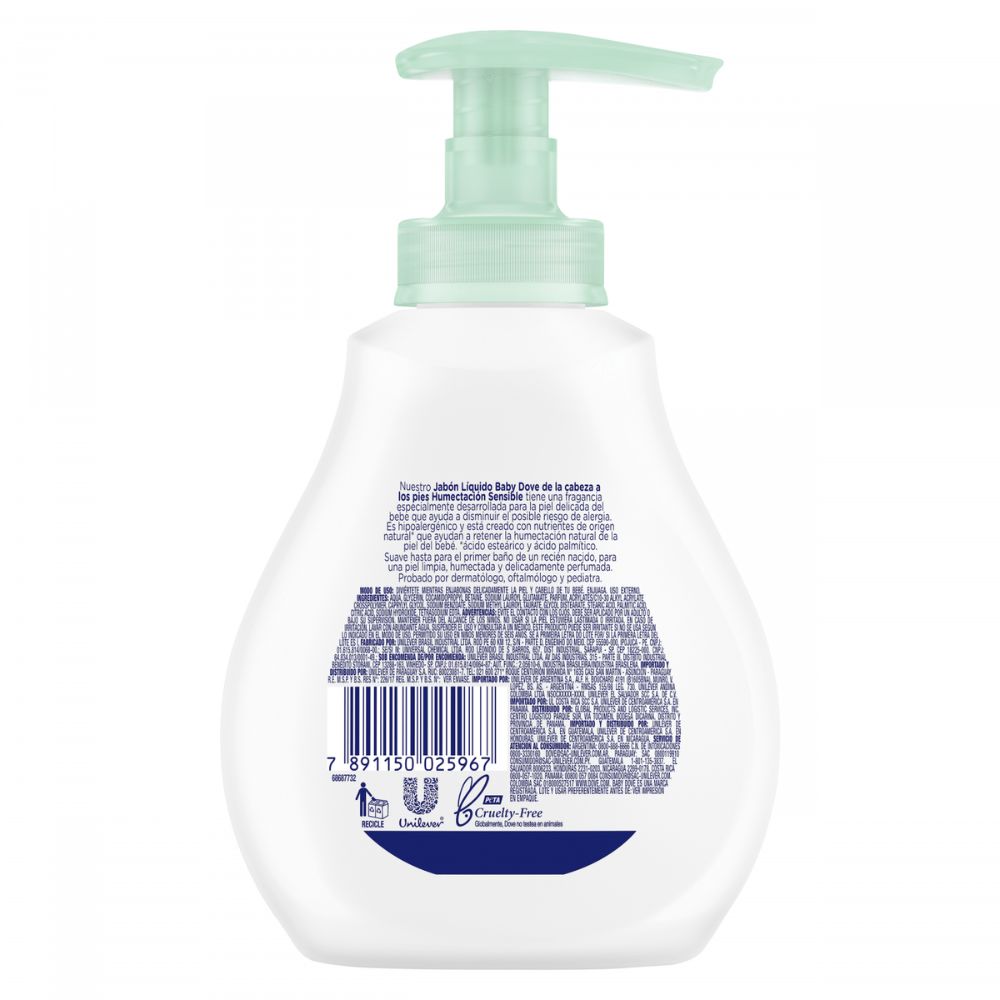 Jabón Líquido Dove Baby Humectación Sensible 200 ml - Imagen 3