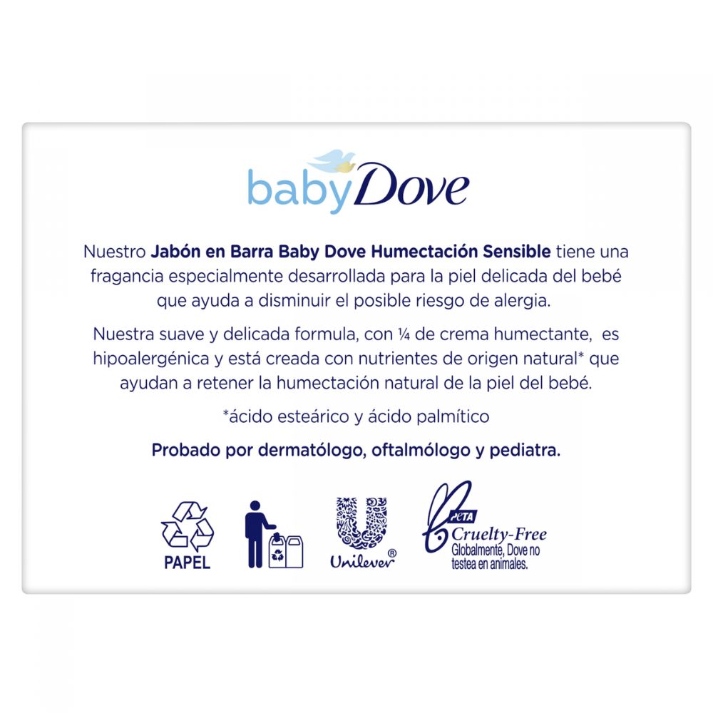 Jabón En Barra Dove Baby Humectación Sensible 75 g - Imagen 2