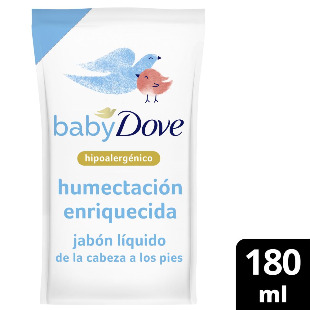 Repuesto Jabón Líquido Dove Baby Humectación Enriquecida 180 ml - Imagen 2