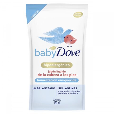 Repuesto Jabón Líquido Dove Baby Humectación Enriquecida 180 ml