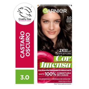 Tintura Para Pelo Garnier Cor Intensa Tono 3.0 Castaño Oscuro
