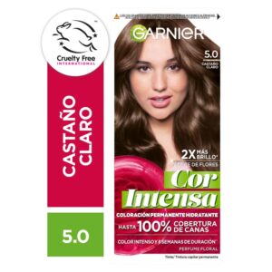 Tintura Para Pelo Garnier Cor Intensa Tono 5.0 Castaño Claro