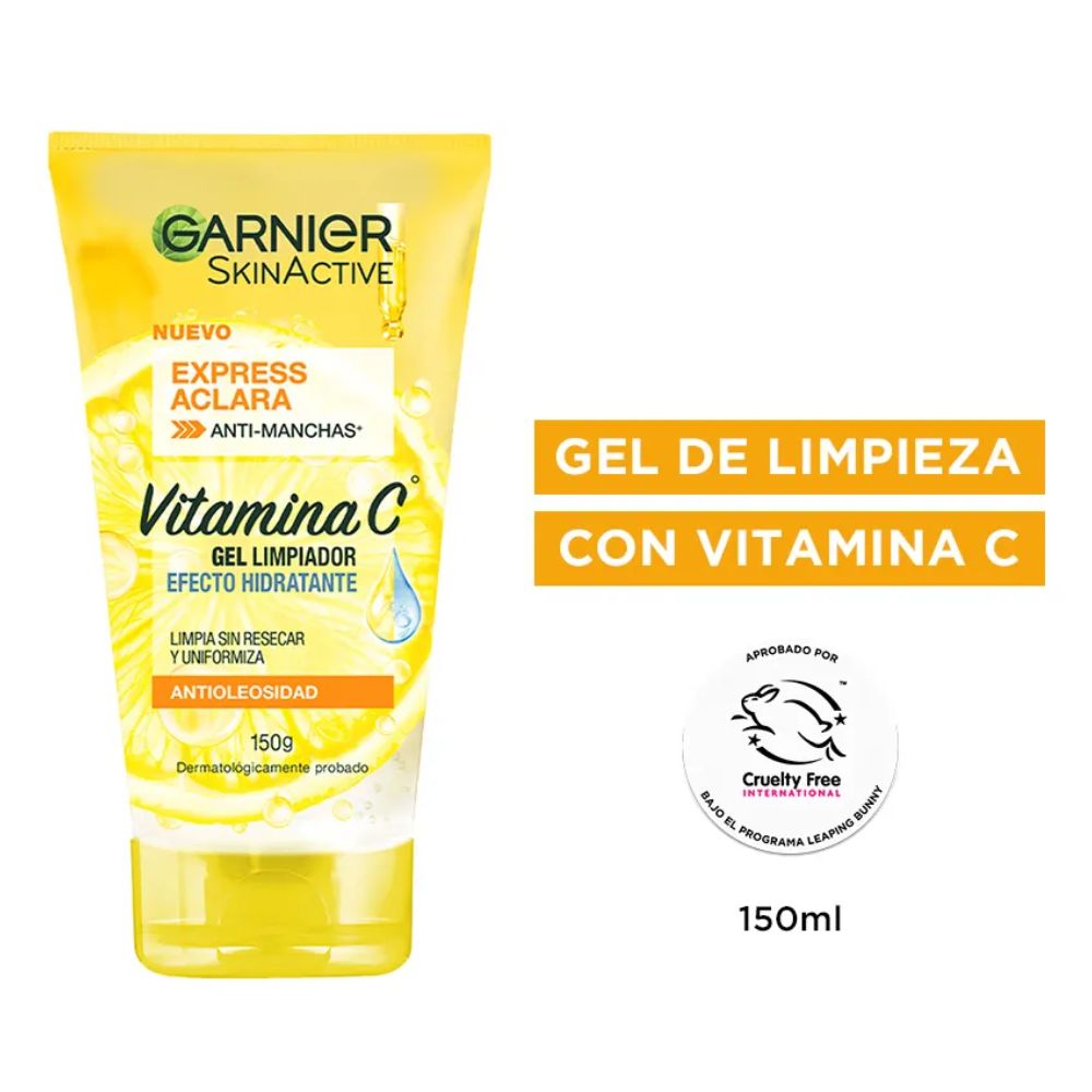 Gel De Limpieza Garnier Vitamina C 150 ml - Imagen 2