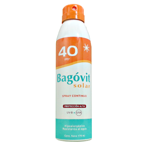 Protector Solar Bagóvit Spray Continuo Fps 40 170 ml