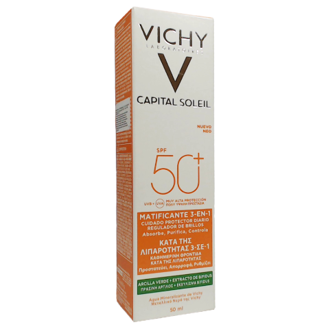 Protector Solar Vichy Capital Soleil Matificante 3 En 1 Fps 50 50 ml - Imagen 3