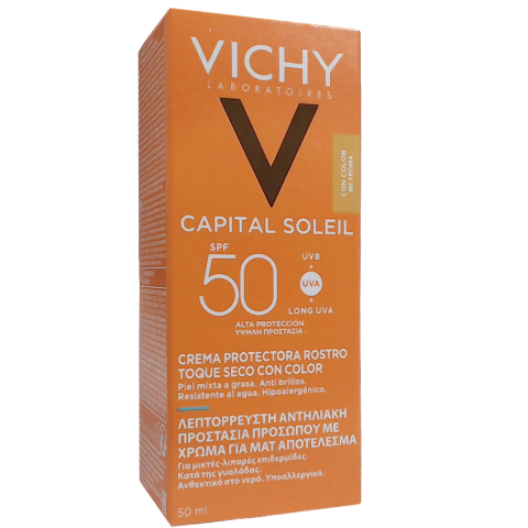 Protector Solar Vichy Capital Soleil Toque Seco C/Color Fps 50 50 ml - Imagen 2