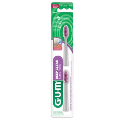 Repuesto Cabezales Cepillo De Dientes Gum 4110RA Tecnología Sónica