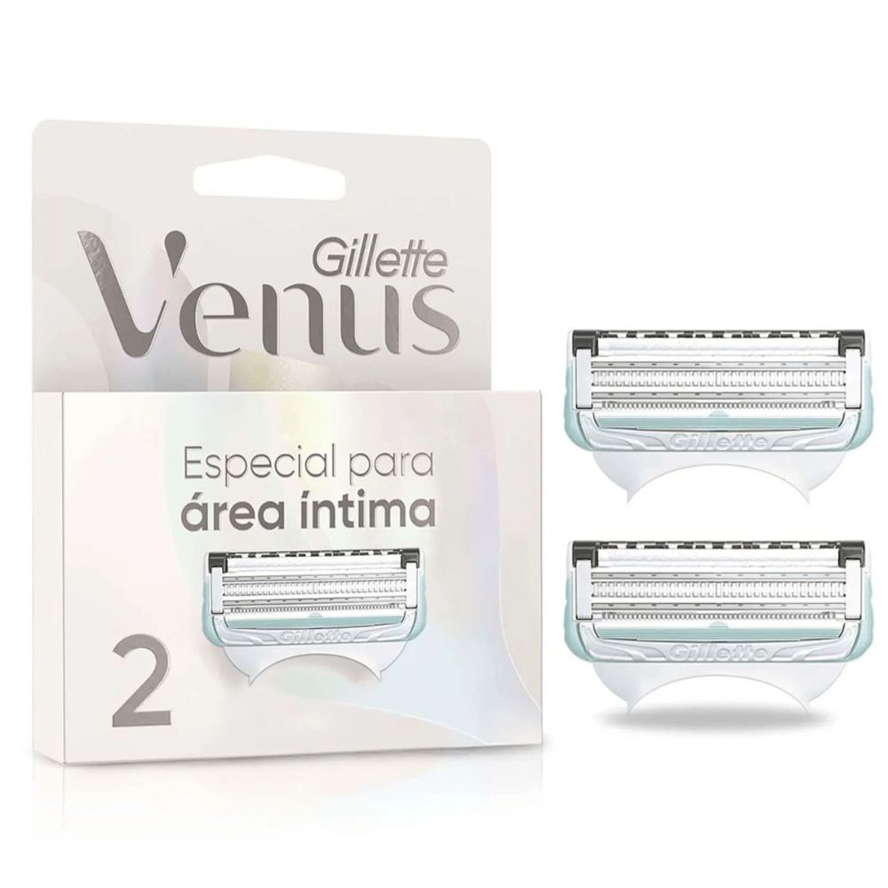 Repuesto Maquina De Afeitar Gillette Venus Mujer Zona Intima 2 u