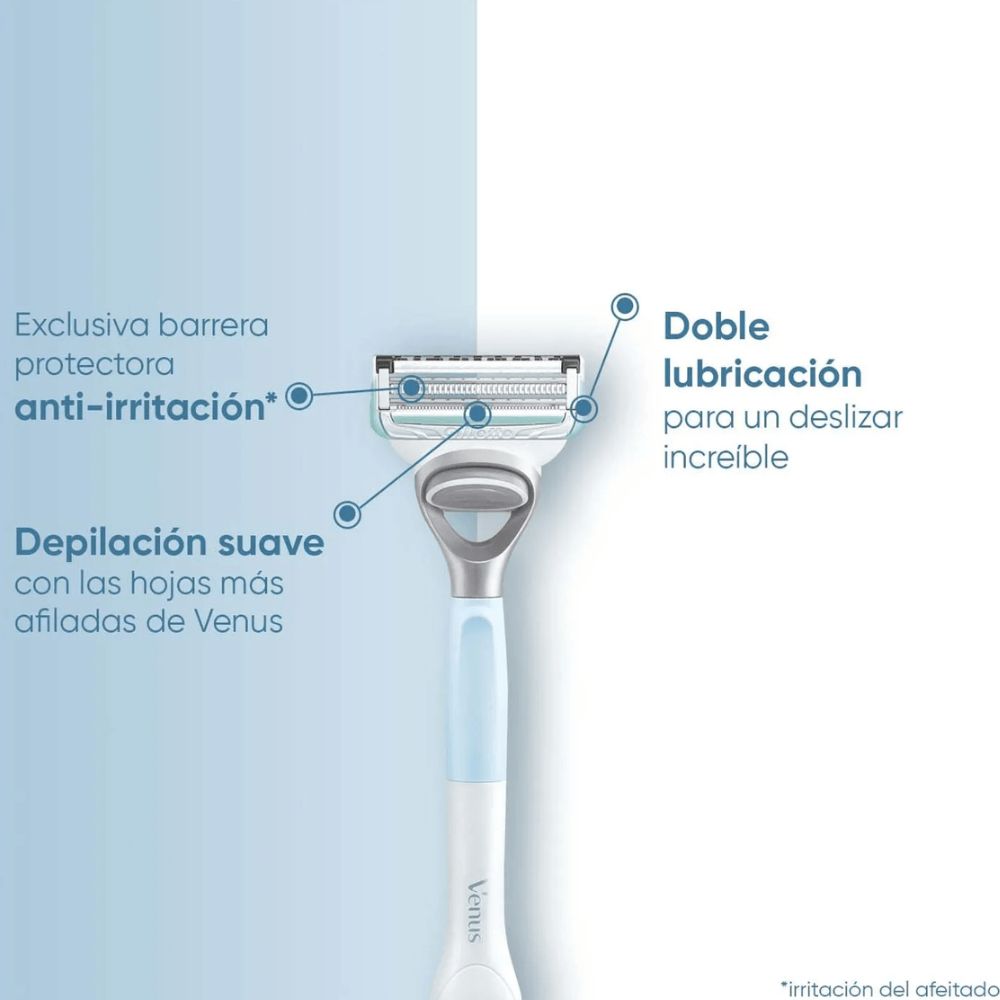 Repuesto Maquina De Afeitar Gillette Venus Mujer Zona Intima 2 u - Imagen 2