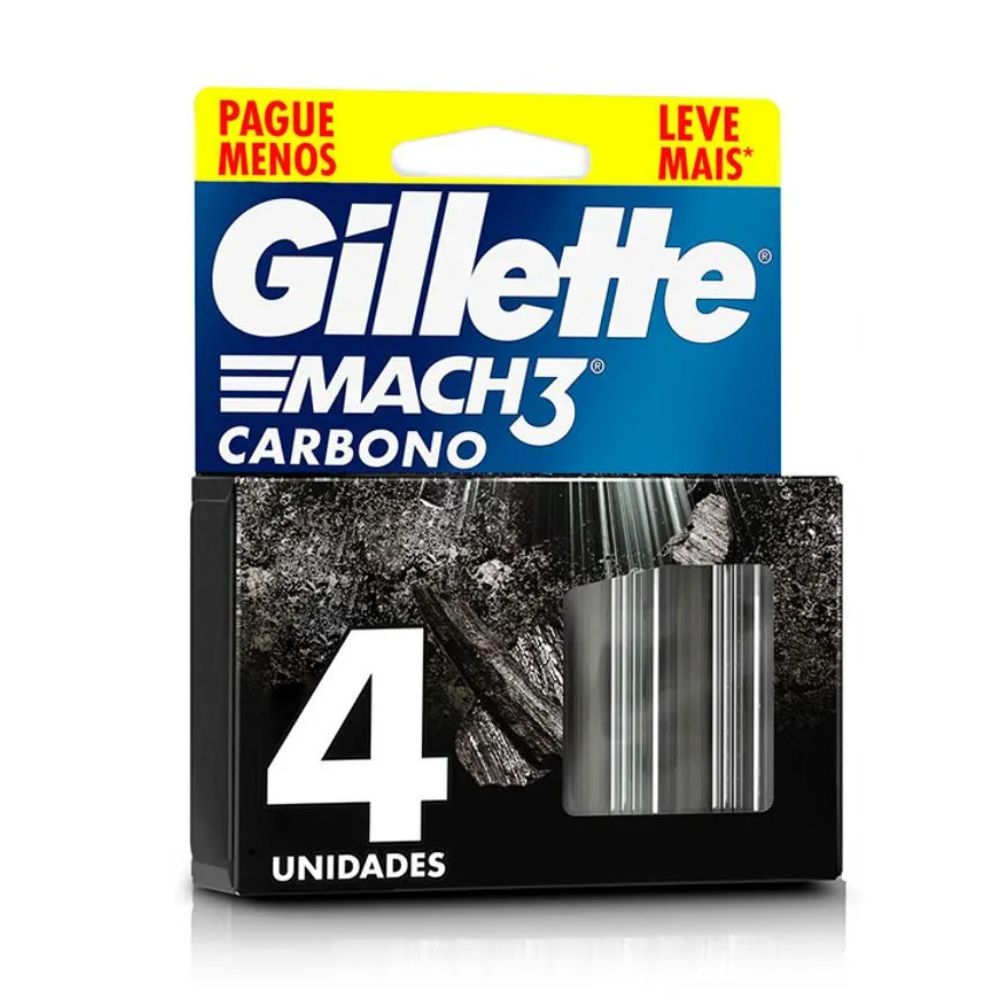 Repuesto Máquina De Afeitar Gillette Mach3 Carbono 4 u