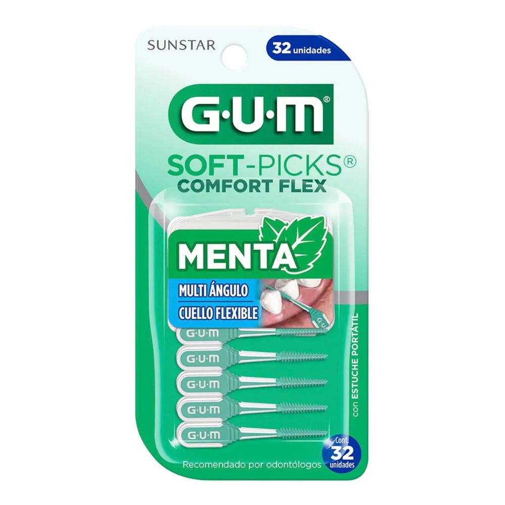 Palillos Interdentales Gum Soft-Picks Comfort Flex Mint 32 u