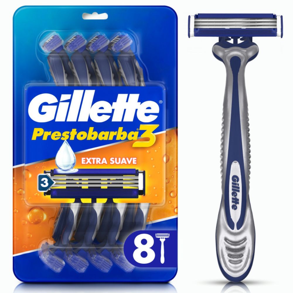 Máquinas De Afeitar Gillette Prestobarba 3 8 u - Imagen 2