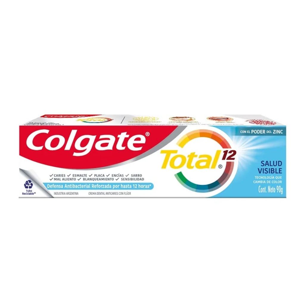 Pasta Dental Colgate Total 12 Salud Visible 90 g