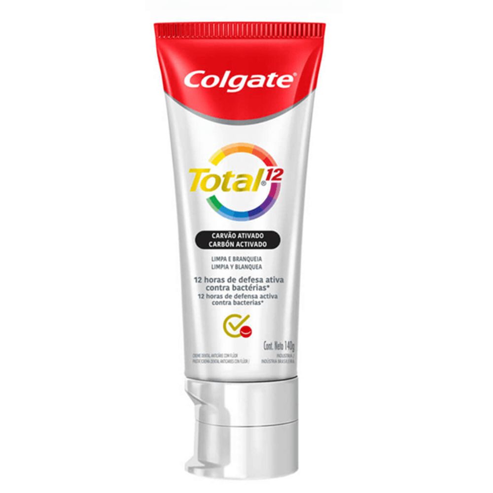 Pasta Dental Colgate Total 12 Carbón Activado 140 g