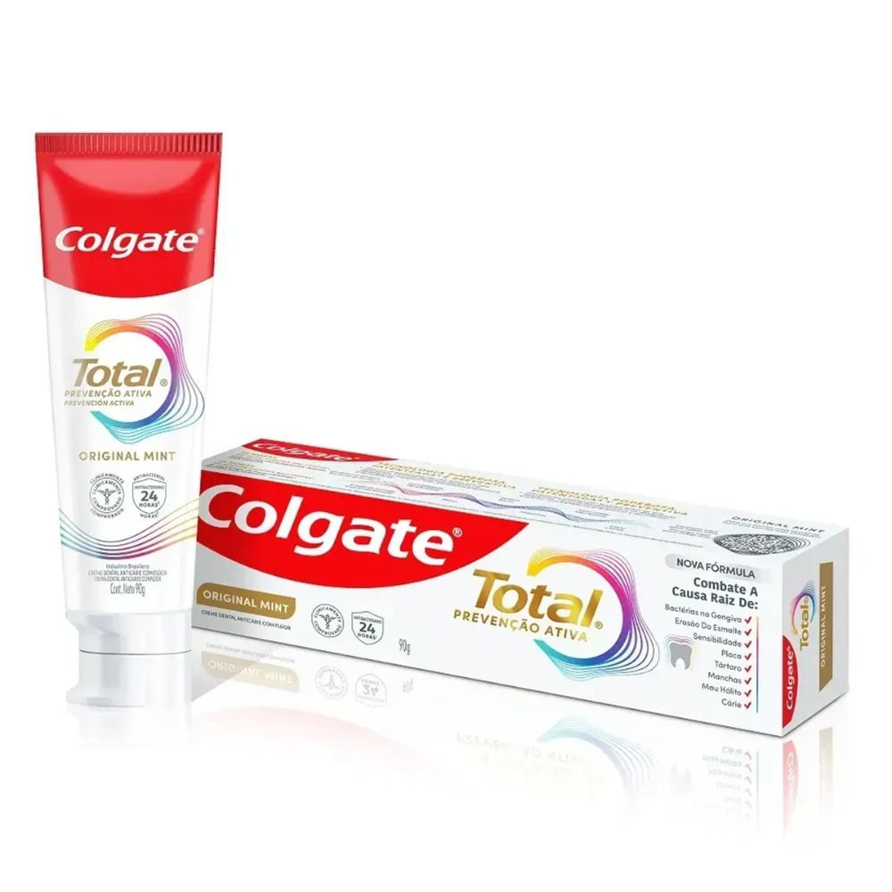 Pasta Dental Colgate Total Original Menta 90 g - Imagen 2