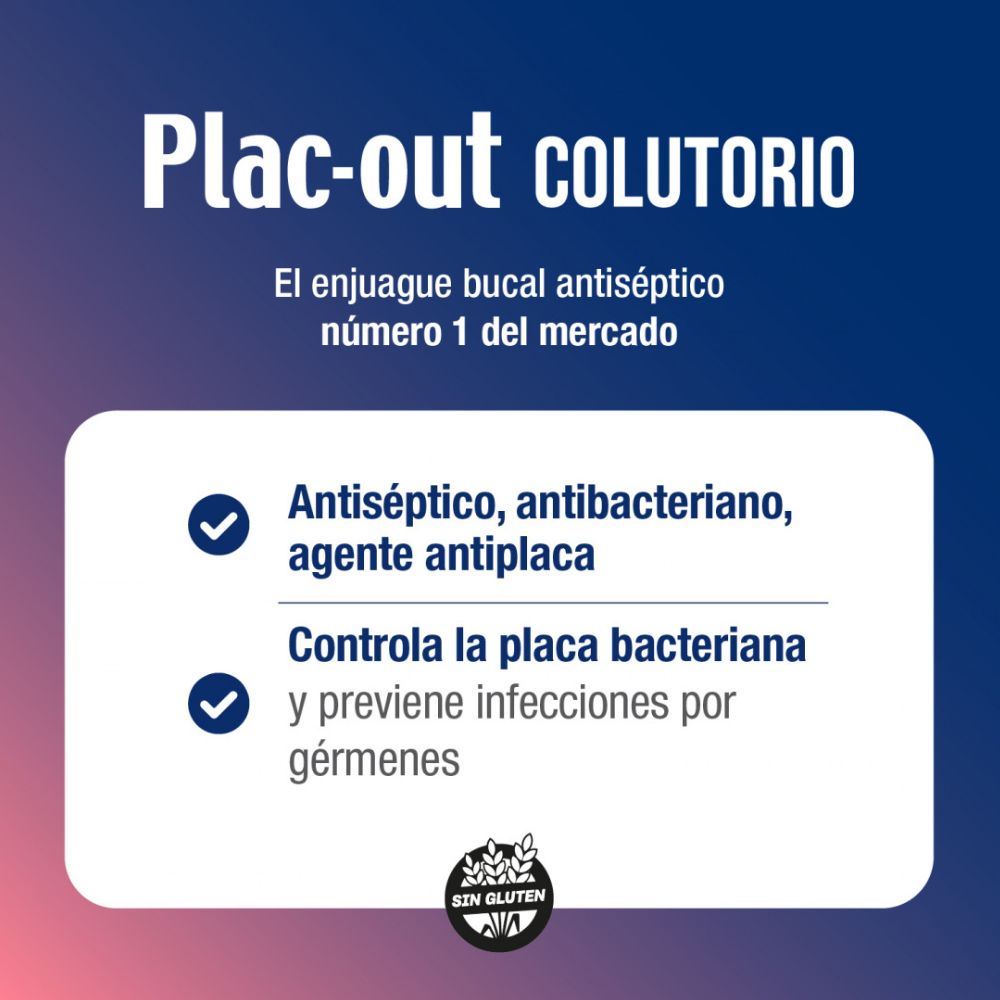 Colutorio Plac Out Antiséptico Bucal 500 ml - Imagen 2