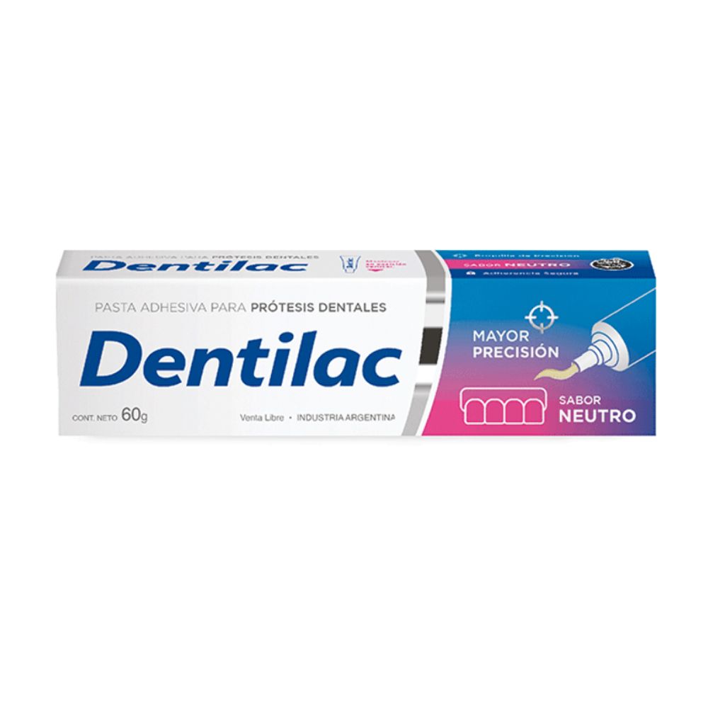 Crema Adhesiva Dentilac Para Prótesis Dentales Máxima Fijación 60 g