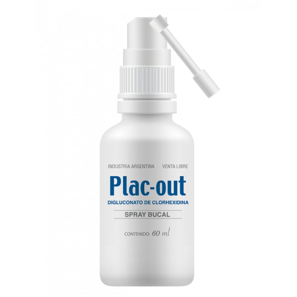 Spray Antiséptico Plac Out Agente Antiplaca 60 ml