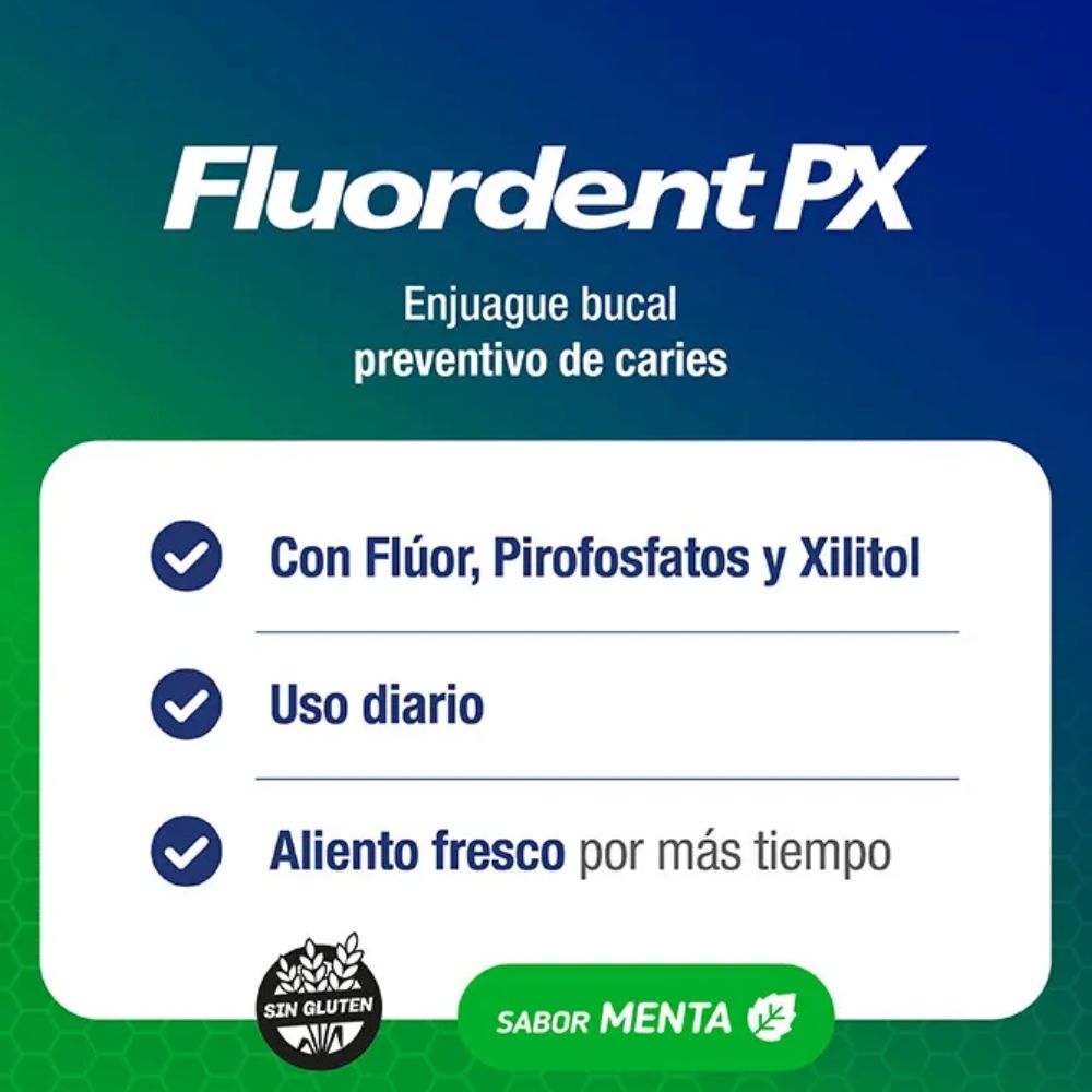 Enjuague Bucal Fluordent Px 250 ml - Imagen 2
