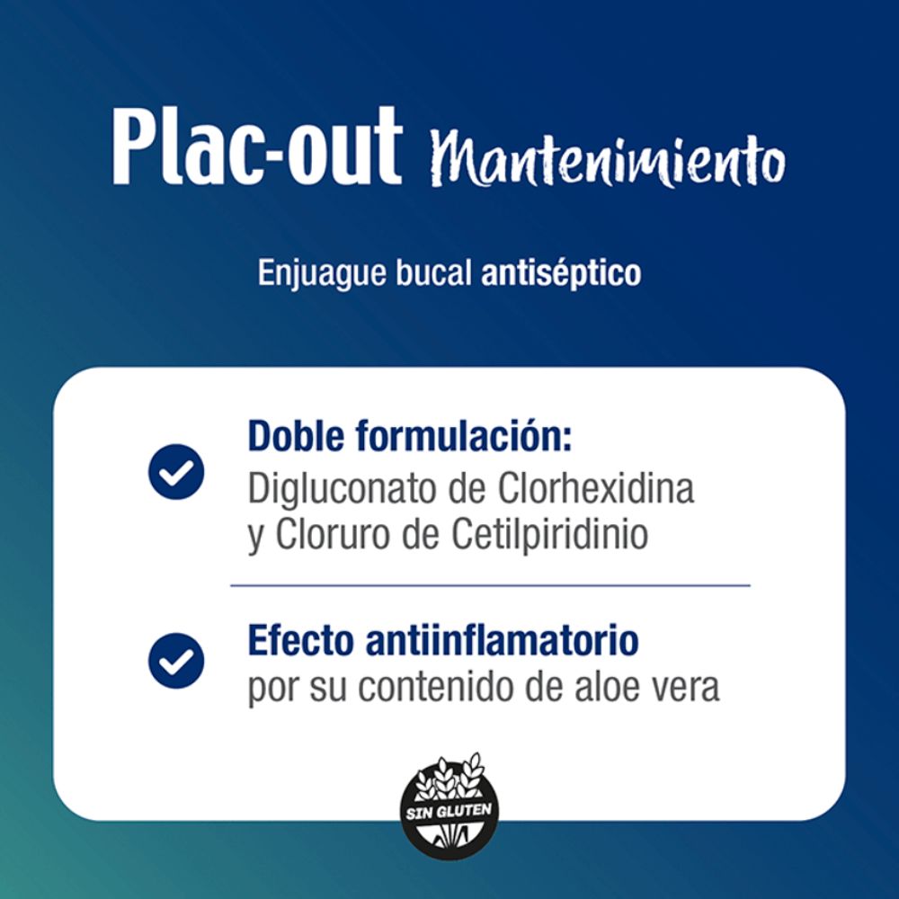 Enjuague Bucal Plac Out Mantenimiento 250 ml - Imagen 2