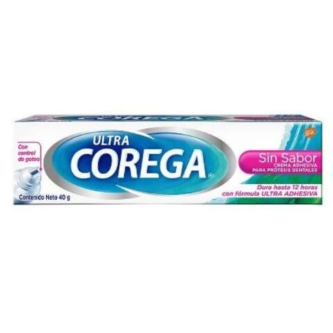 Crema Adhesiva Corega Ultra Sin Sabor Para Prótesis Dentales 40 g