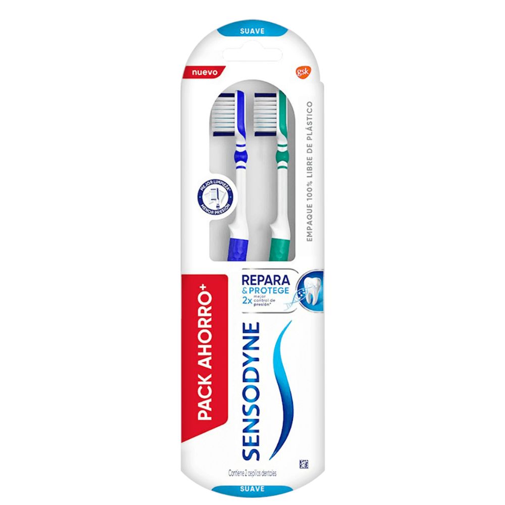 Cepillo De Dientes Sensodyne Repara Y Protege Suave 2 u