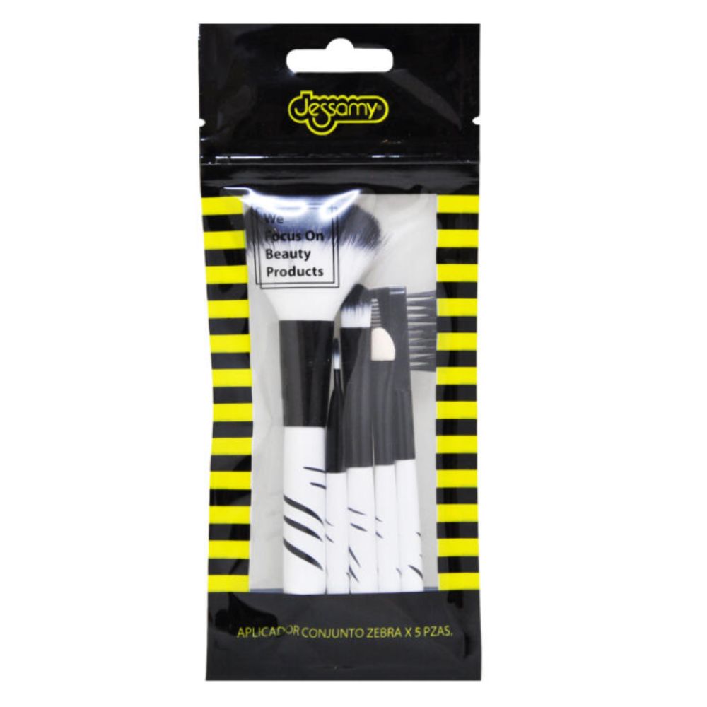 Set De Brochas Jessamy Zebra A466 5 pzas - Imagen 3