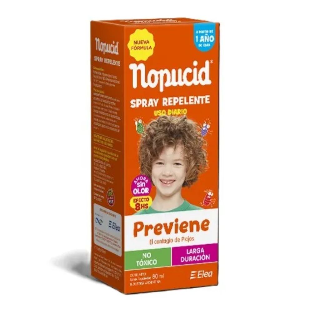 Repelente Pediculicida Nopucid En Spray 80 ml
