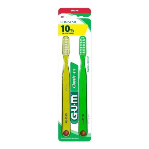 Cepillo De Dientes Gum Classic 411 + 2 Soft-Picks Medium 2 u