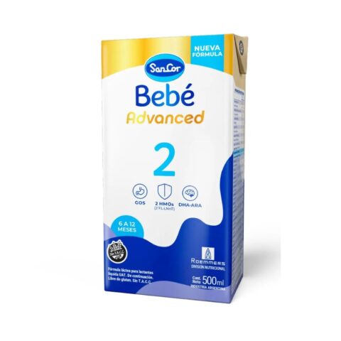 Leche Infantil SanCor Bebé Advanced 2 Brick 500 ml