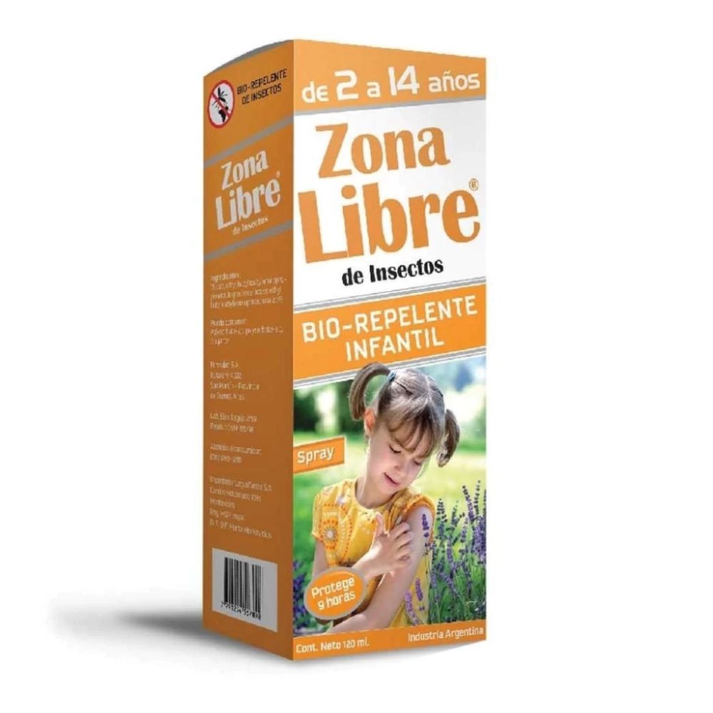 Repelente Zona Libre De Insectos Bio-Repelente Infantil 120 ml