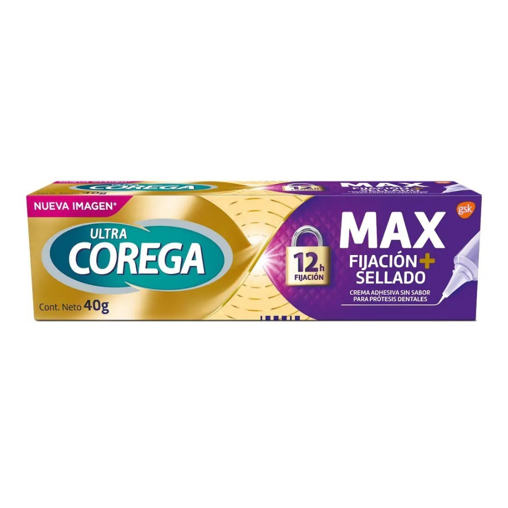 Crema Adhesiva Corega Ultra Max Para Prótesis Dentales 40 g
